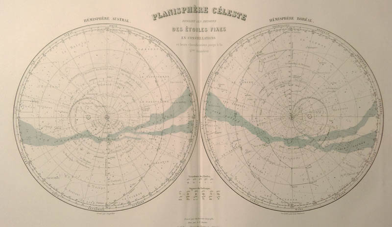 afbeelding van kaart Planisphere Celeste van Debuissons, A.T. Chartier