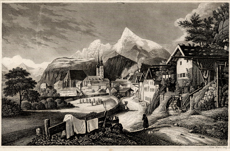 afbeelding van prent Berchtesgaden van nn (Berchtesgaden)