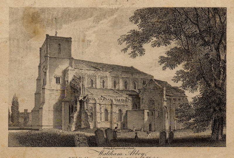 afbeelding van prent Waltham Abbey van S. Rawle (Waltham Abbey)