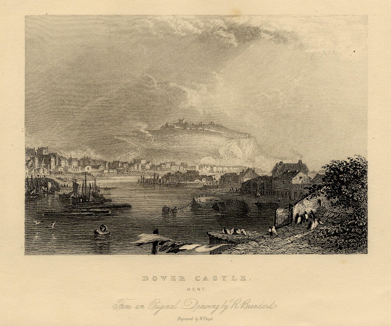 afbeelding van prent Dover castle, Kent.  van W. Floyd, R. Brandard (Dover)
