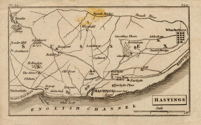 afbeelding van plattegrond Hastings van nn (Hastings)