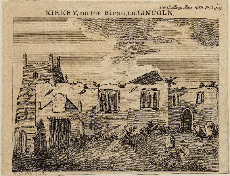 afbeelding van prent Kirkby, on the Blean, Co. Lincoln van E.C. (Kirkby)