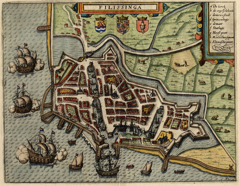 afbeelding van plattegrond Filissinga van Guicciardini (Vlissingen)