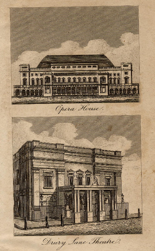 afbeelding van prent Opera House, Drury Lane Theatre van nn (Londen, London)