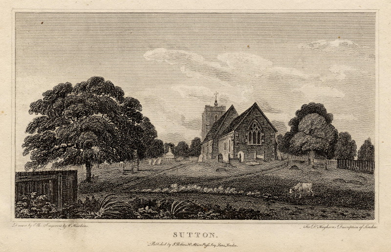 afbeelding van prent Sutton van W. Hawkins, Ellis (Londen, London)