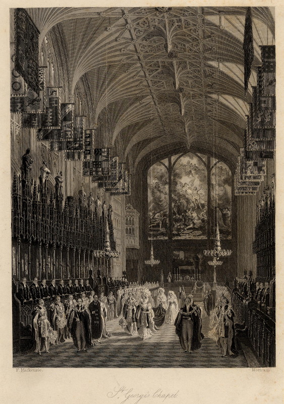 afbeelding van prent St. George´s Chapel van Mottram, F. Mackenzie (Windsor)