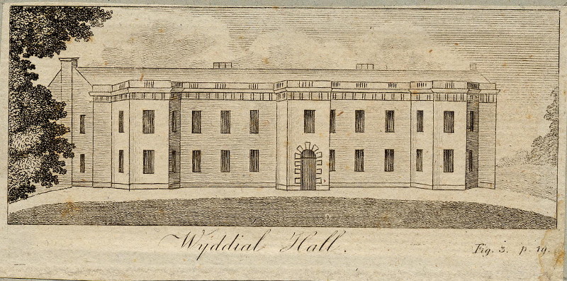 afbeelding van prent Wyddial Hall van nn (Wyddial)