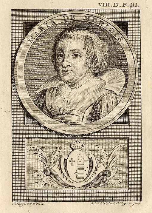 afbeelding van prent Maria de Medicis van J. Buys, R. Vinkeles, C. Bogerts (Adel, Vrouwen,)