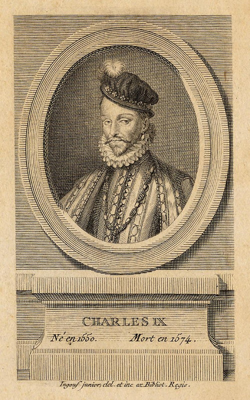 afbeelding van prent Charles IX, Né en 1550, Mort en 1575. van nn (Adel, )