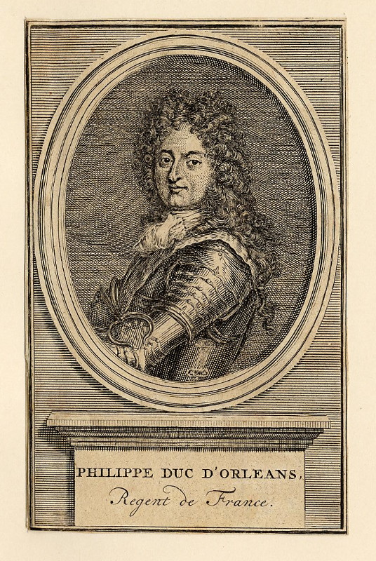 afbeelding van prent Philippe Duc d´Orleans, Regent de France van nn (Adel, )