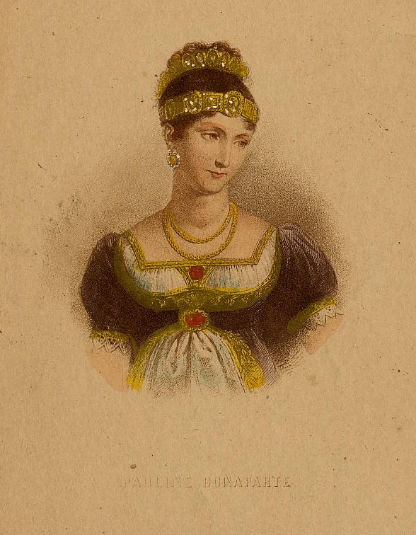 afbeelding van prent Pauline Bonaparte van nn (Adel, Vrouwen,)