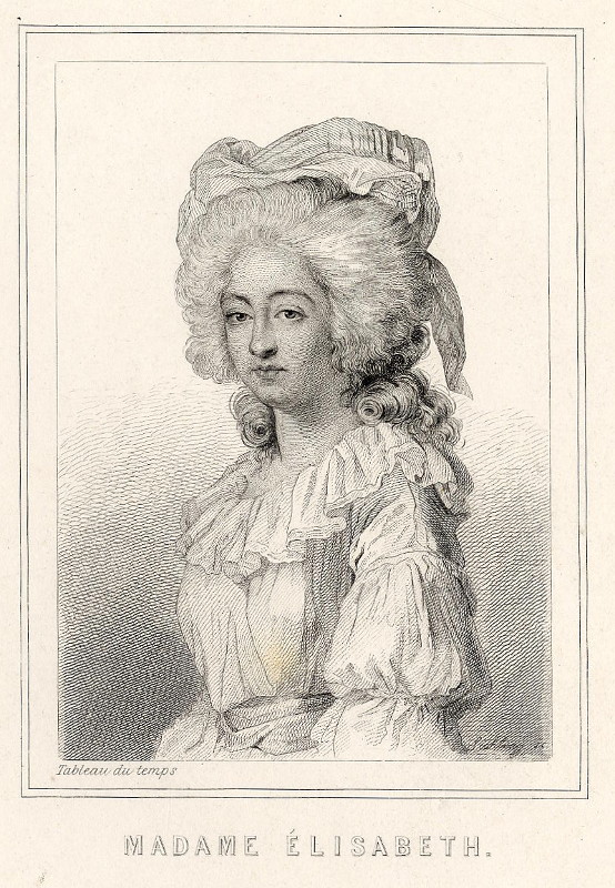 afbeelding van prent Madame Élisabeth van nn (Adel, Vrouwen,)