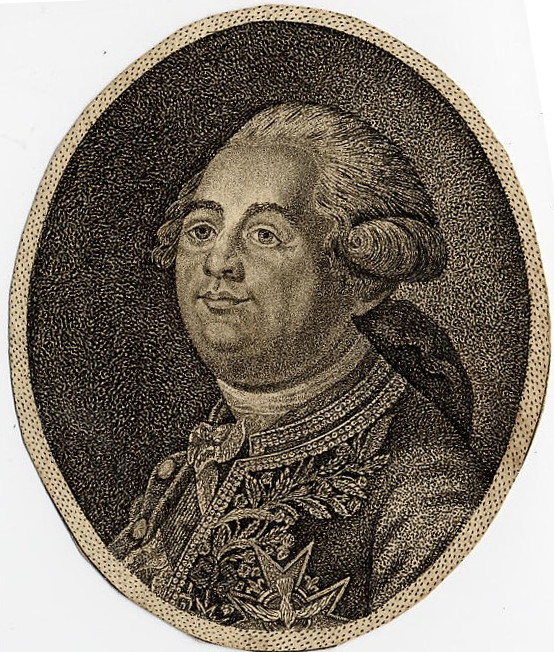 afbeelding van prent Lodewijk XVI van nn (Adel, )
