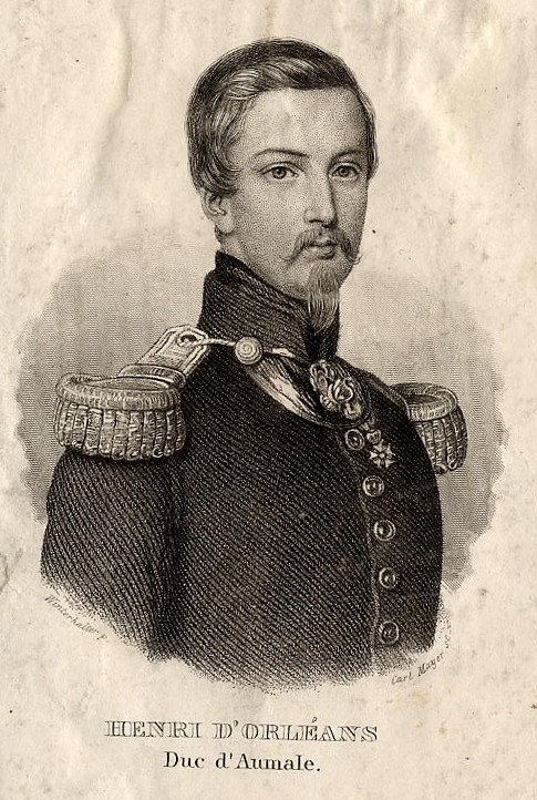 afbeelding van prent Henri d´Orléans, Duc d´Aumale van Carl Mayer, Winterhalter (Adel, )