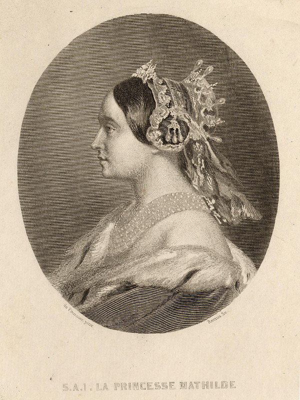 afbeelding van prent S.A.I. la Princesse Mathilde van Ramus, de Fournier (Adel, Vrouwen,)