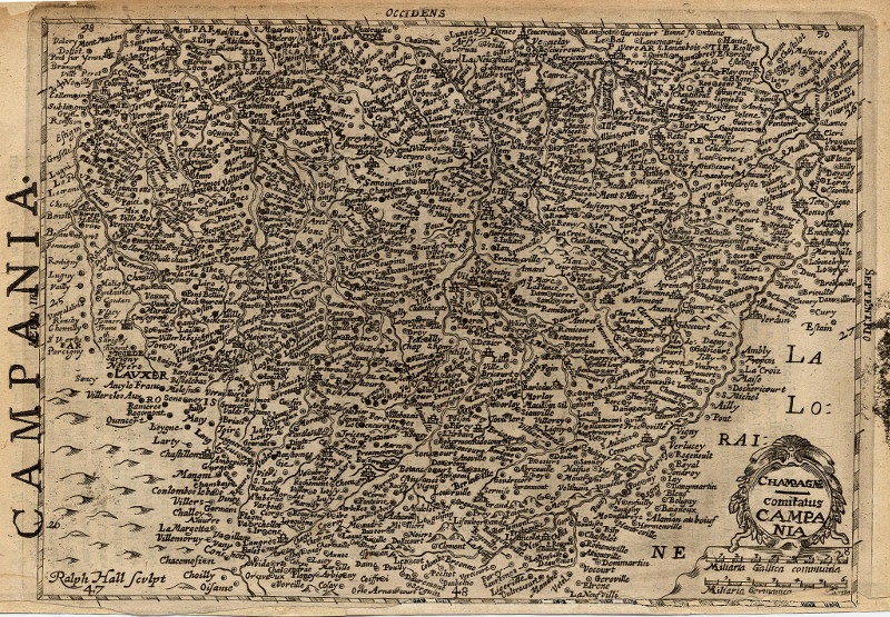 afbeelding van kaart Campania, Champagne van Gerhard Mercator en Johannes Cloppenburg