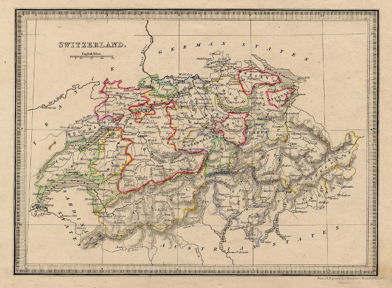 afbeelding van kaart Switzerland van George Bradshaw