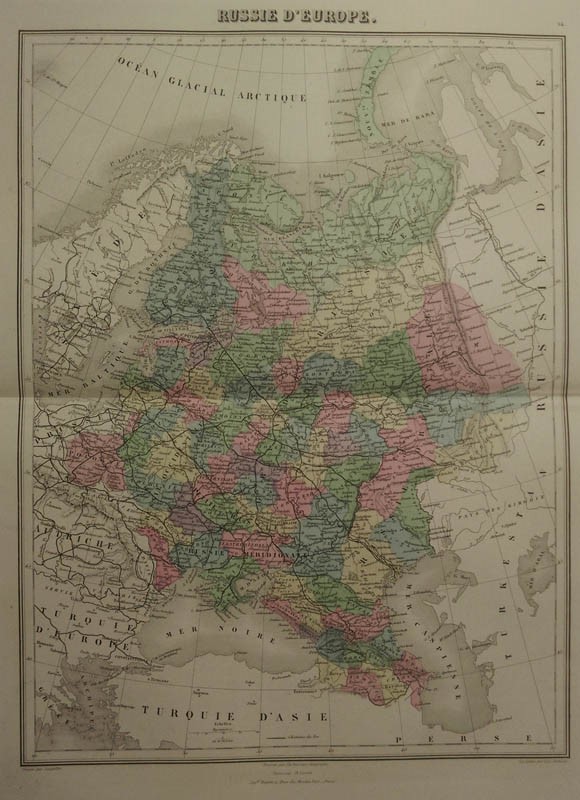 afbeelding van kaart Russie D´Europe van Migeon, Sengteller, Desbuissons