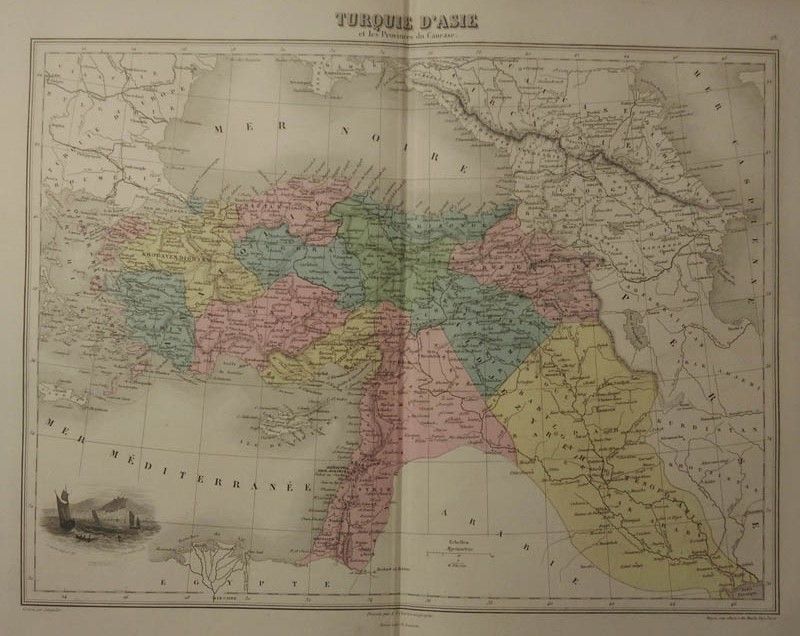 afbeelding van kaart Turquie D´Asie van Migeon, Sengteller, Desbuissons