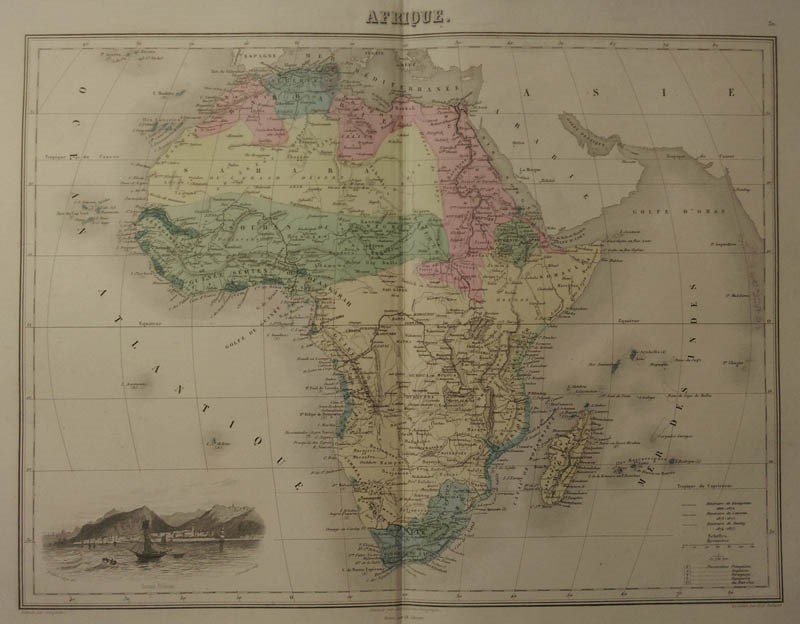 afbeelding van kaart Afrique van Migeon, Sengteller, Desbuissons