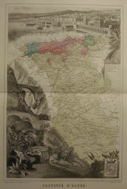 afbeelding van kaart Provence D´ Alger van Migeon, Sengteller, Desbuissons