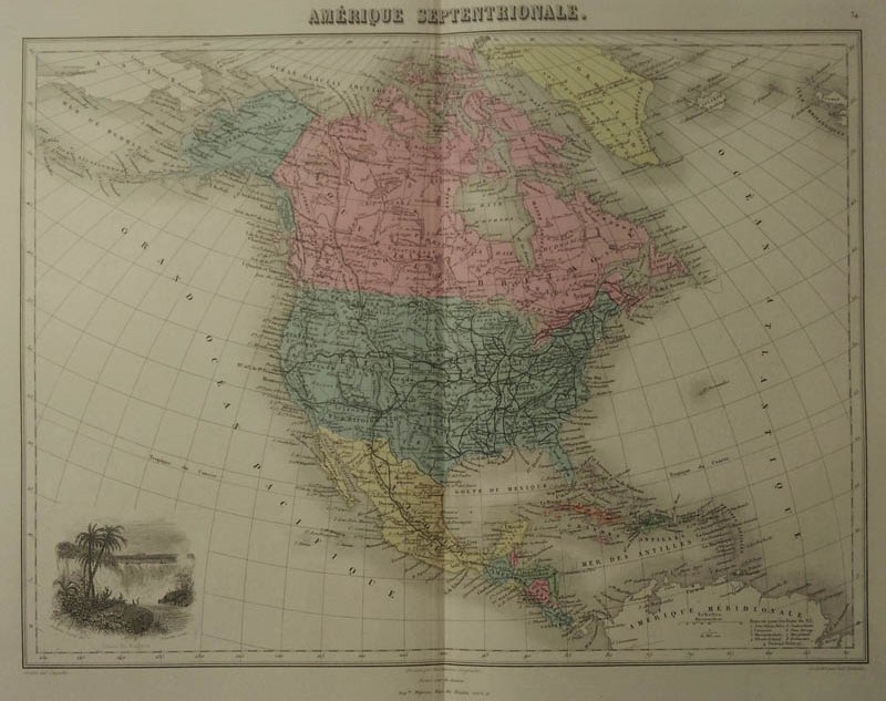 afbeelding van kaart Amérique Septentrionale van Migeon, Sengteller, Desbuissons
