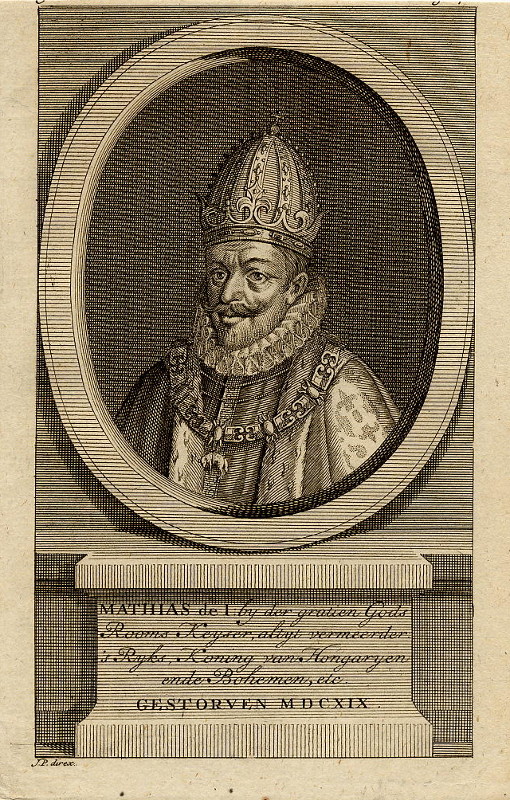 afbeelding van prent Mathias de I: by der gratien Gods Rooms Keyser, altyt vermeerder´s Ryks, Koning van Hongaryen. van Jan Punt (Adel, )