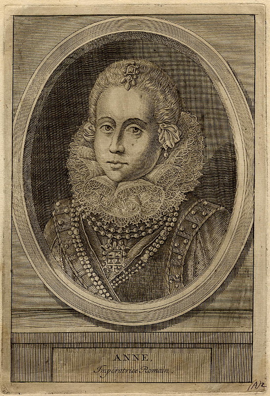 afbeelding van prent Anne, Impératrice Romain van nn (Adel, Vrouwen,)
