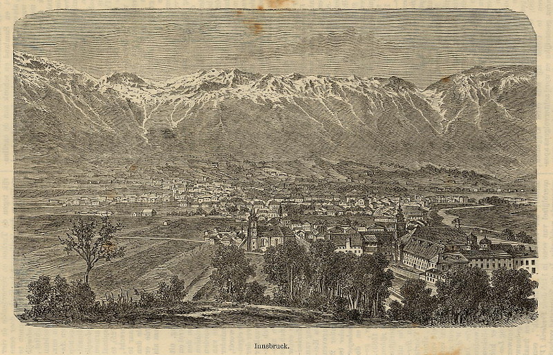 afbeelding van prent Innsbruck van nn (Innsbruck)