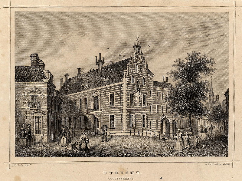 afbeelding van prent Utrecht, Gouvernement van J.W. Cooke, L. Thumling (Utrecht)