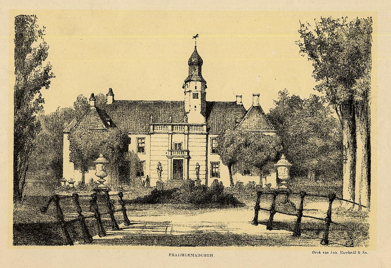 afbeelding van prent Fraijelemaborgh van P.A. Schipperus, Joh. Enschedé (Slochteren)