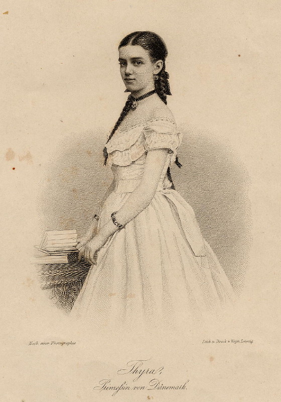 afbeelding van prent Thyra, Prinzessin von Dänemark van Weger, naar een foto (Adel, Vrouwen,)