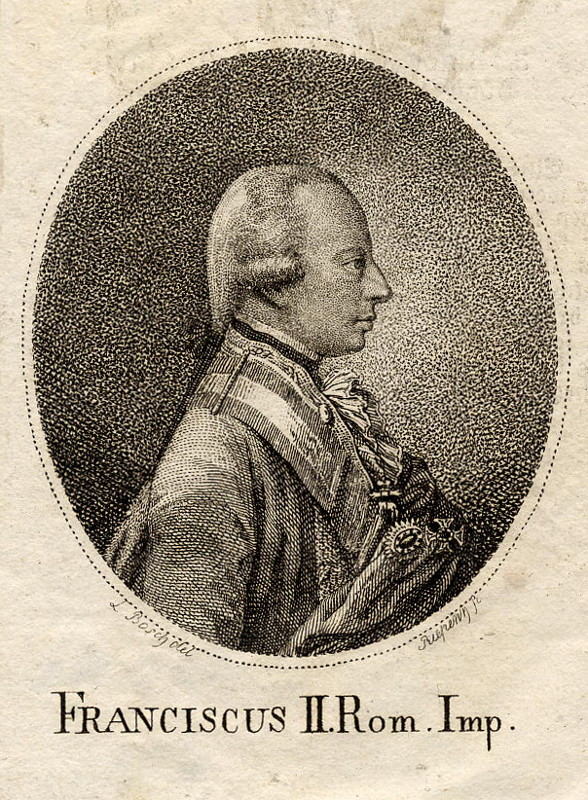 afbeelding van prent Franciscus II Rom. Imp.  van L. Bosch, E.L. Riepenhausen (Adel, )