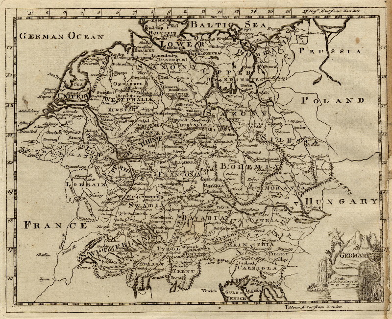 afbeelding van kaart Germany van T. Kitchin