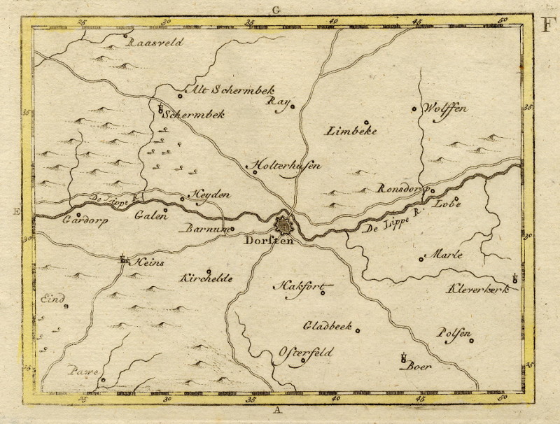afbeelding van kaart Dorsten van J.C. Sepp