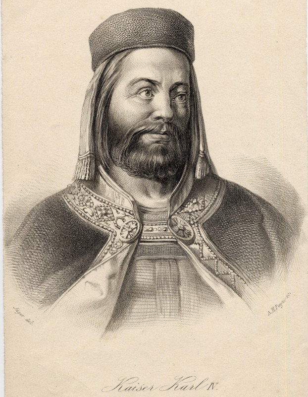 afbeelding van prent Kaiser Karl IV van Jäger, A.H. Payne (Adel, )