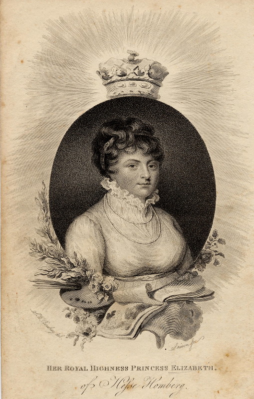 afbeelding van prent Her Royal Highness Princess Elizabeth of Hesse Homberg van Berchey, Scriven (Adel, Vrouwen,)