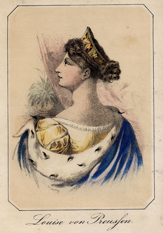 afbeelding van prent Louise von Preussen van nn (Adel, Vrouwen,)
