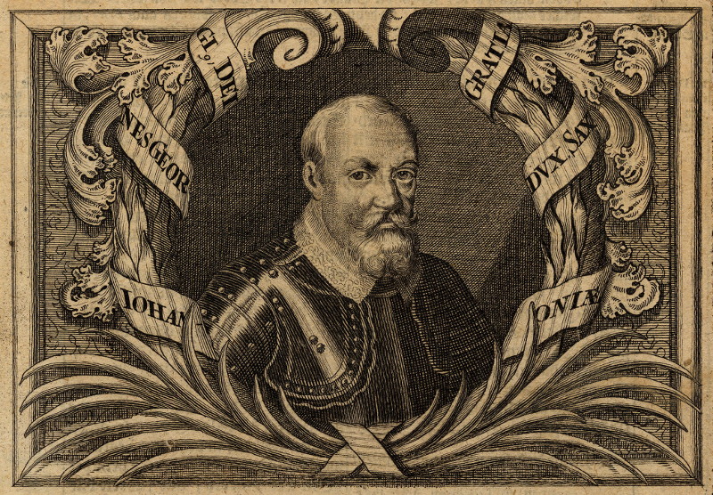 afbeelding van prent Johannes Georgi, Dei Gratia Dux Saxoniae van nn (Adel, )