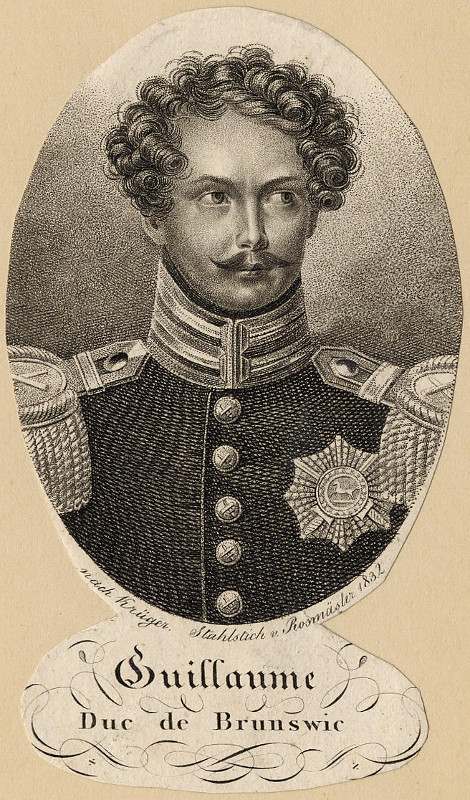 afbeelding van prent Guillaume Duc de Brunswic van Rosmasler, naar Kruger (Adel, )