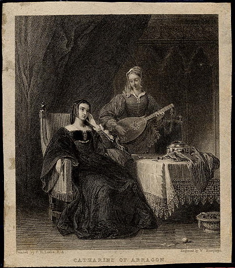 afbeelding van prent Catharine of Arraggon van W. Humphrys (Adel, Vrouwen,)