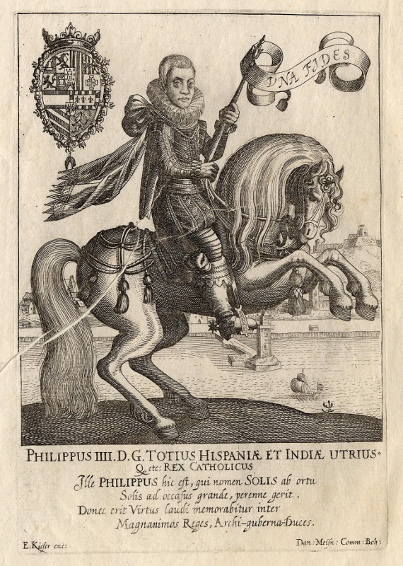 afbeelding van prent Philippus IIII D.G. Totius Hispaniae et Indiae Utrius van Eberhard Kieser, Daniel Meisner (Adel, )