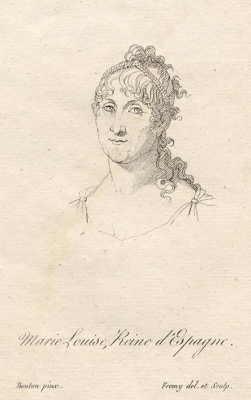 afbeelding van prent Marie Louise, Reine d´Espagne van Fremy, naar Bouton (Adel, Vrouwen,)