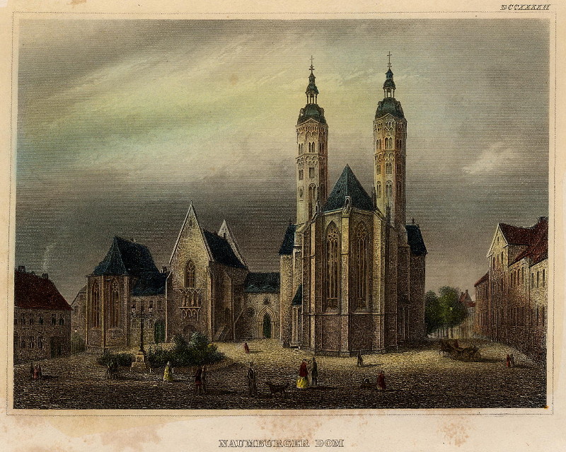 afbeelding van prent Naumburger Dom van nn (Naumburg (Saale))