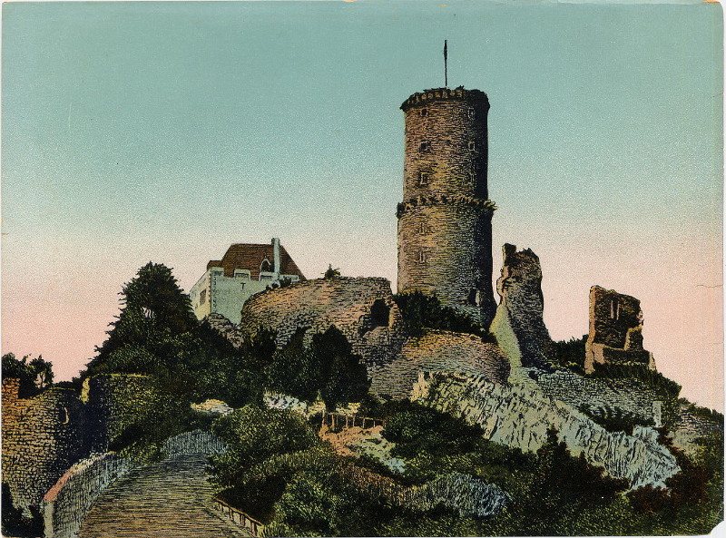 afbeelding van prent Burg Godesburg van nn (Bad Godesberg)