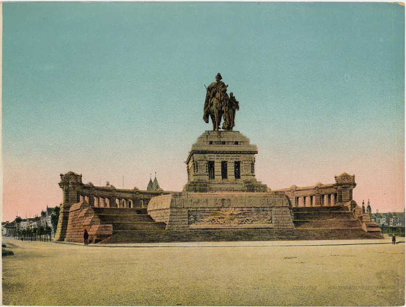 afbeelding van prent Coblenz Kaiser Wilhelmdenkmal van nn (Koblenz)
