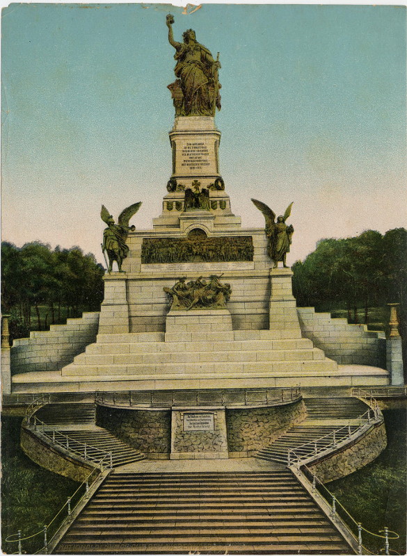 afbeelding van prent Nationaldenkmal auf dem Niederwald van nn (Rudesheim am Rhein)