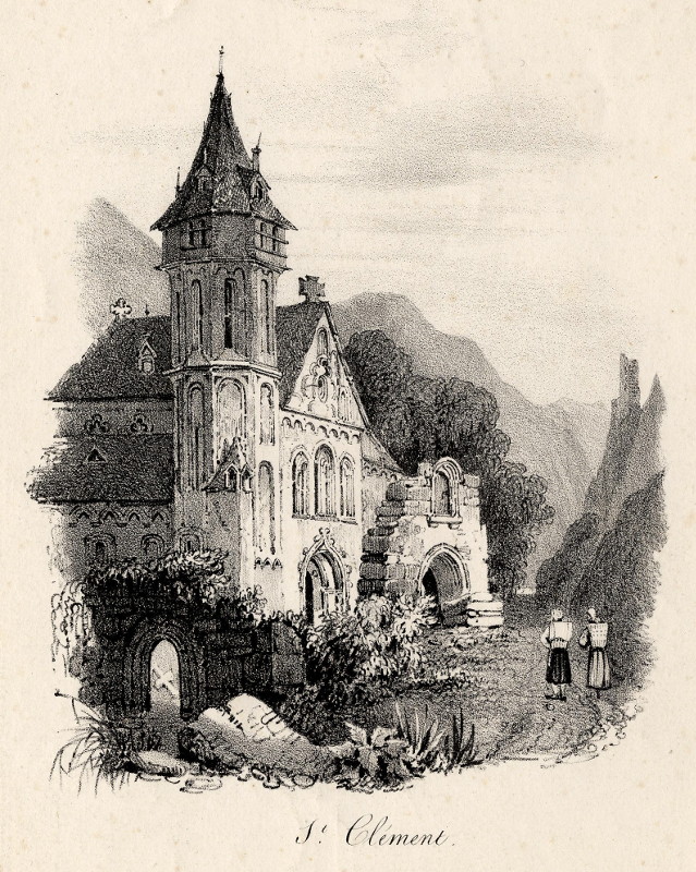 afbeelding van prent St Clément van nn (Bingen am Rhein)
