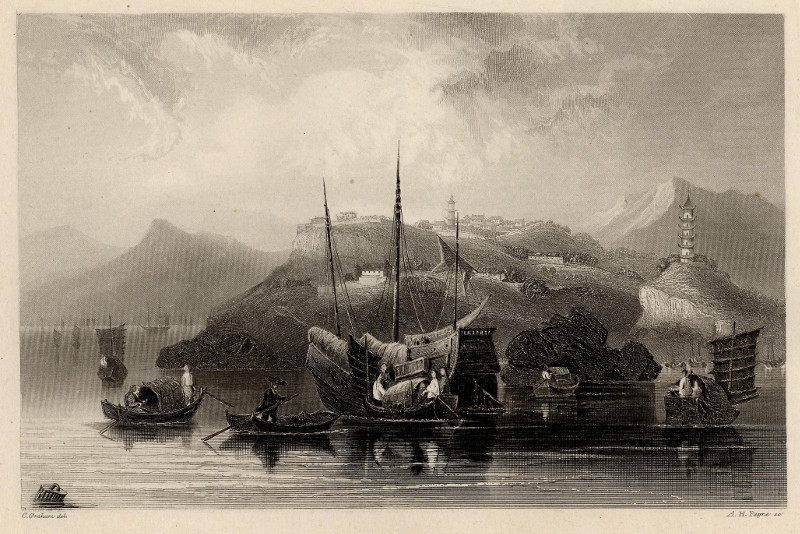 afbeelding van prent Insel und Fort Kinmen (China) van C. Graham, A.H. Payne (Kinmen)