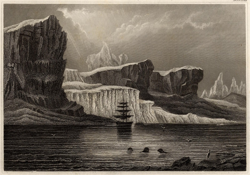 afbeelding van prent Die Arctic-Gletscher (Melville Bay) van nn (Melville Bay)
